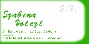 szabina holczl business card